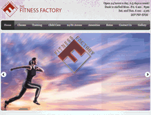 Tablet Screenshot of fitnessfactorymaine.com